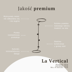 Kwietnik ścienny pionowy