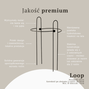 Szeroka obręcz metalowa Loop